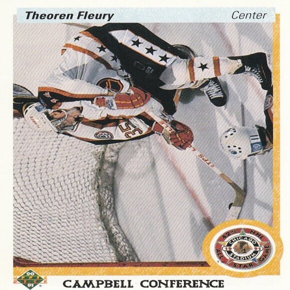 Theoren Fleury  NHL Hockey Card Collection - 10 NHL Hockey Cards - Picture 4 of 11